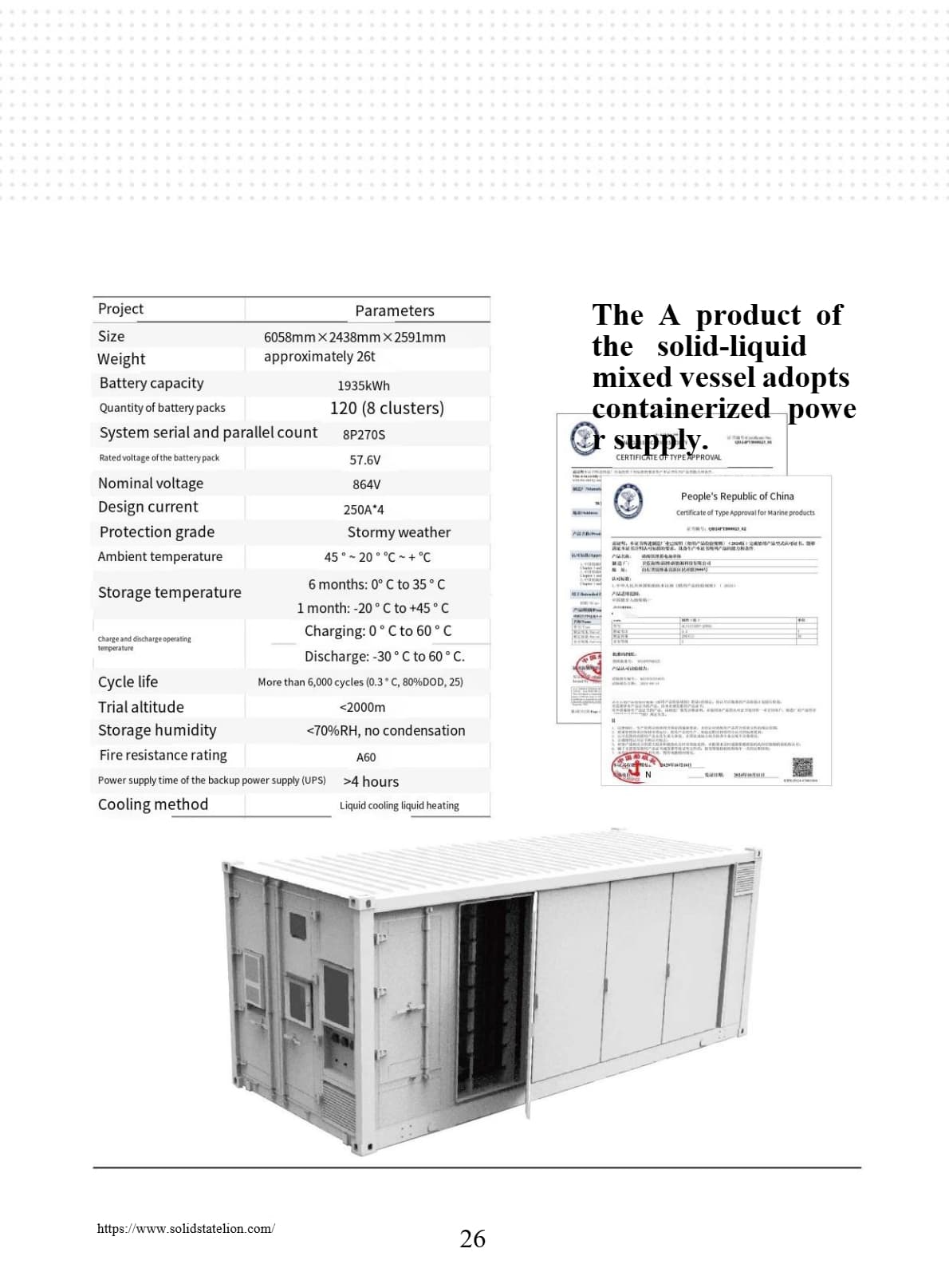 Export-Ready ESS Package
